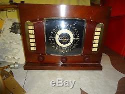 Zenith Radio 14h789 / 13d22 All Tube Tuner + Amplifier With Manual 5 Pieces