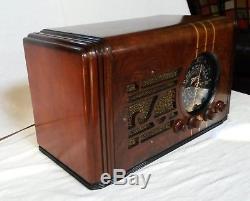 Zenith Radio 7d119 Vintage Art Deco Black Dial(1936) Rare & Restored