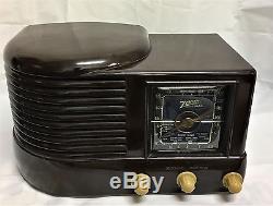 Zenith Radio Blue Dial Face 6 D 512 Excellent Condition Plays Great