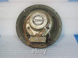 Zenith Radio Parts 1937 6.5'' DC Speaker For Changing To Ac Speaker Excellent