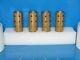Zenith Radio Parts 1940's Tube Shields Tube Shields Gold In Color Excellent (4)