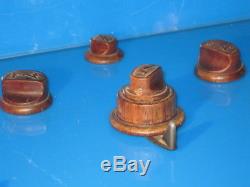 Zenith Radio Parts, Model 9-s, 12-s-232 Set Of Original Knobs And Band Switch