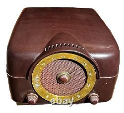 Zenith Record Player Radio COBRA-MATIC 6H02 VARIABLE SPEED TUBE AMP Working
