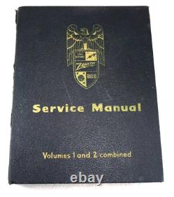 Zenith Service Manual vols 1 & 2 tube info on Zenith radios 325 pages pub 1946