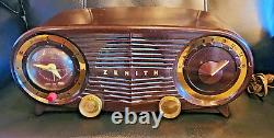 Zenith THE OWL Model R514 mid 1950's AM Tube Radio RARE Works Great See Video