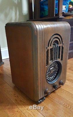 Zenith Tombstone AM/SW Radio Model 5-S-228 ORIGINAL 1938 WORKS