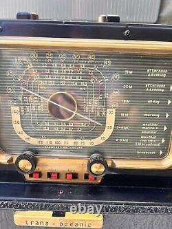 Zenith Trans-Oceanic A600 Antique Shortwave Tube Radio USA Made