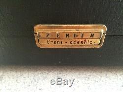 Zenith Trans Oceanic A600 Vintage Wave Magnet Tube Mulitband Radio 1950's