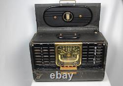 Zenith Trans-Oceanic Chassis 5G40 Wave Magnet Tube Radio WORKS But Sold As-is