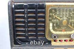 Zenith Trans-Oceanic Chassis 5G40 Wave Magnet Tube Radio WORKS But Sold As-is