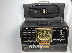 Zenith Trans-Oceanic Chassis 5G40 Wave Magnet Tube Radio WORKS But Sold As-is