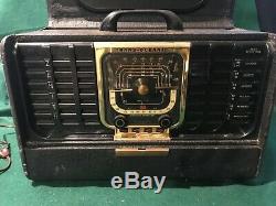 Zenith Trans-Oceanic Clipper Model 8G005 YT Shortwave Portable Radio Working
