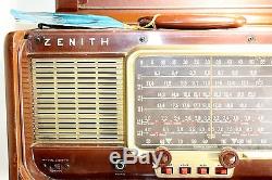 Zenith Trans Oceanic Royal 7000Y Bakelite Handle Working Short Wave Radio Rare