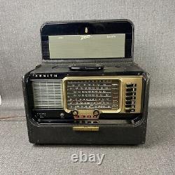 Zenith Trans-Oceanic S-558O Transoceanic Shortwave Radio Black Working