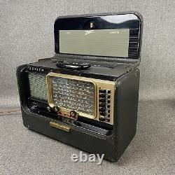 Zenith Trans-Oceanic S-558O Transoceanic Shortwave Radio Black Working