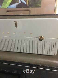 Zenith Trans Oceanic Wavemagnet Model H500 1951-53 5H40 Works In Clean Condition