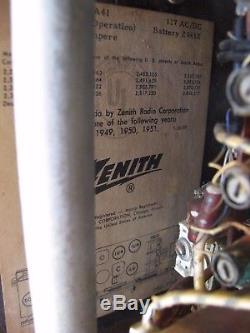 Zenith Trans-oceanic Tube Radio, Wave Magnet B600l, 6a41 Chassis