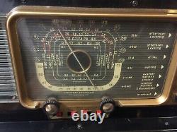 Zenith Trans-oceanic Vintage Tube Radio 1950's Works