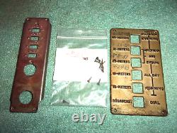 Zenith Transoceanic 7G605 Or 6G601 Bomber Panel Parts Complete WithScrews