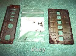 Zenith Transoceanic 7G605 Or 6G601 Bomber Panel Parts Complete WithScrews