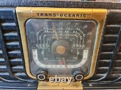Zenith Transoceanic Clipper 8G005YTZ1 Radio- AS IS for Restoration