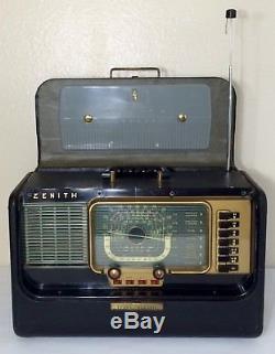 Zenith Transoceanic Ham Radio 1951 Multi Band H-500 Wavemagnet Tube Old Vintage
