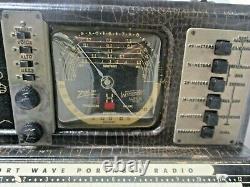 Zenith Transoceanic Radio Model 7G605 Bomber Serial # T887677