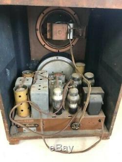 Zenith Tube Radio 6-S-229, Legendary Black Dial Tombstone (1938) Looks Great