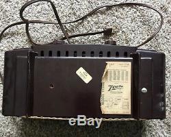 Zenith Vintage Tube Radio Model T524R 117 Volts AC Works & Stylish! Wow