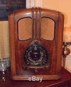 Zenith Walton Radio 7-S-232 1937/38 with Green Eye (IT WORKS!)
