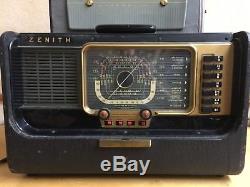 Zenith Wave Magnet Portable Trans-Oceanic Military Radio H-5001950's5H40