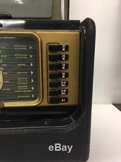 Zenith Wave Magnet Portable Trans-Oceanic Radio 5H40 TESTED & WORKS