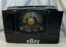 Zenith Wavemagnet AM Portable Radio Pop Up Model 6G801Y Vintage