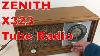 Zenith X323 Vintage Am Fm Tube Radio Circa 1959