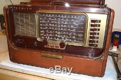 Zenith Y600 Trans-oceanic Portable Radio 1955 Pro Serviced