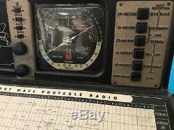 Zenith bomber 7G605 Transoceanic working portable tube radio excellent