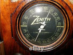 Zenith mini tombstone tube radio 1935 Model 4-5V31 Restored