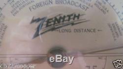 Zenith radio vintage deco long distance tube kfi knx 6S321 stars and stripes