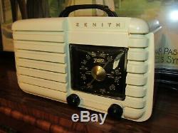 Zenith vintage tube radio classic black dial model 6D612W